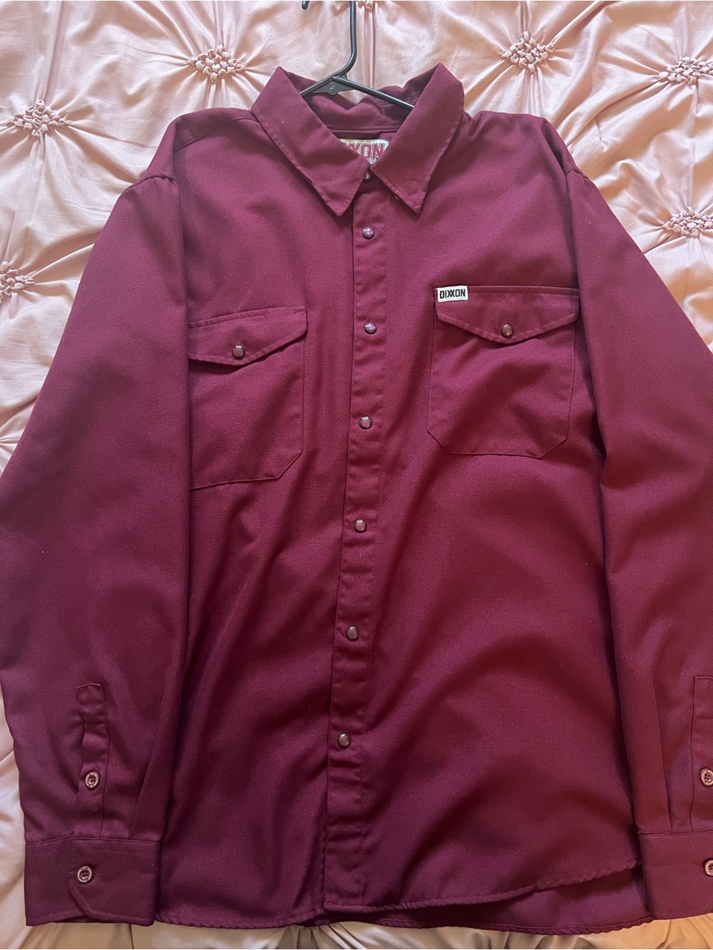 DIXXON Flannel Bordeaux XXL Men’s Burgundy Button up Shirt